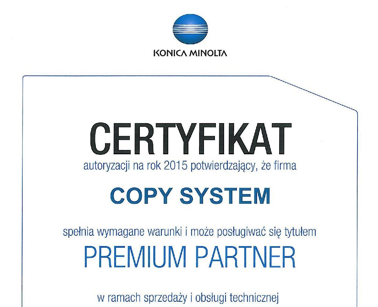 certyfikat konica minoltqa _7_01_2016